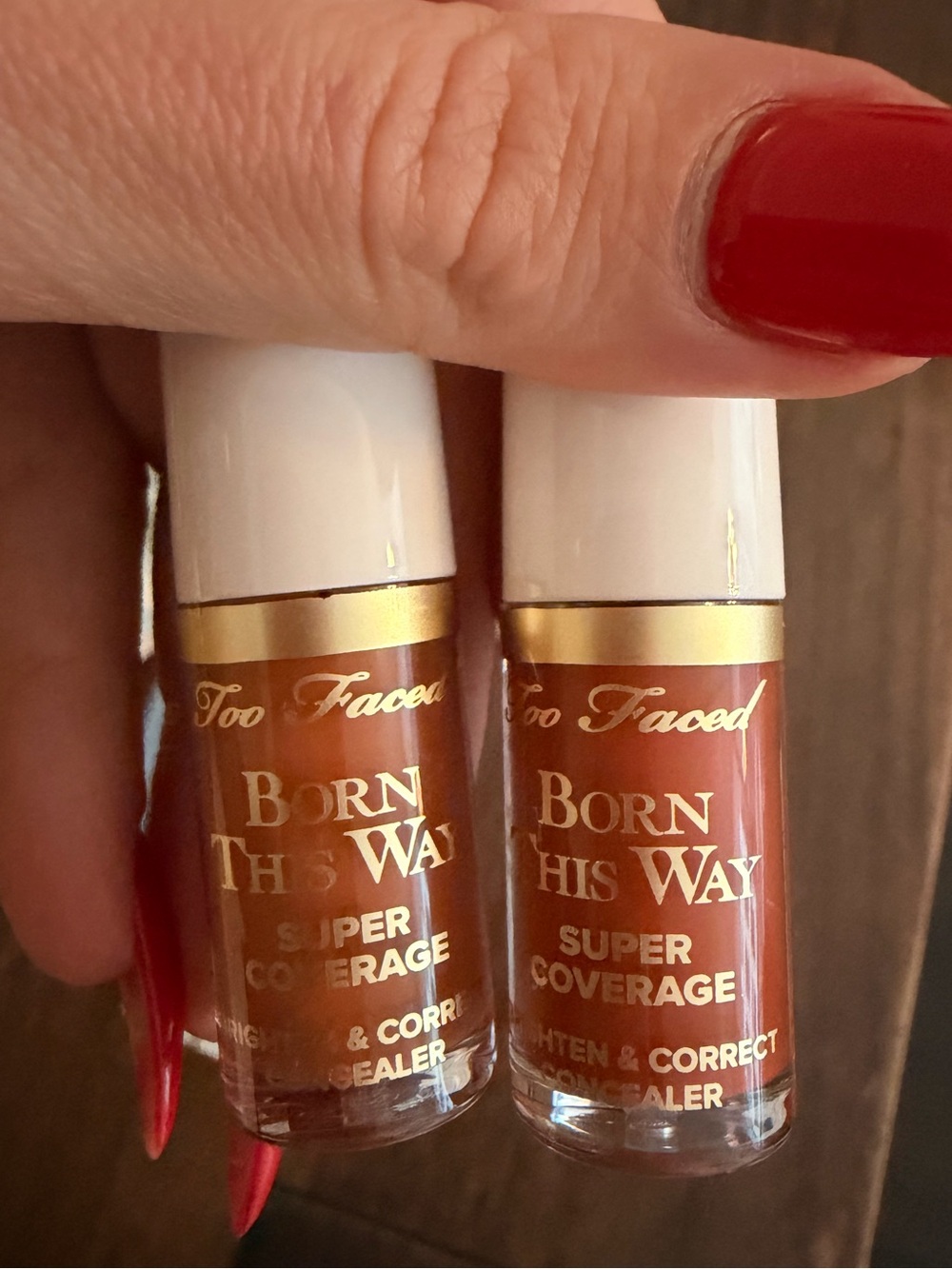 Too Faced Born This Way Super Coverage Concealer NWT shades SUNSET and APRICOT
